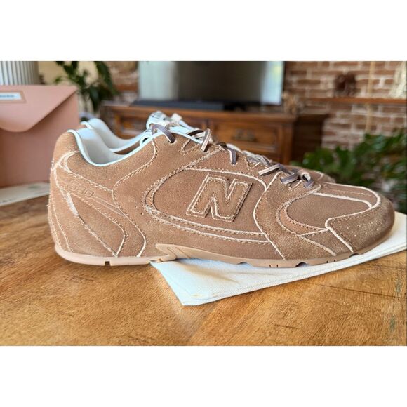 Luxury Brown Suede Sneakers Genuine Leather Unisex Designer Style EU 3839